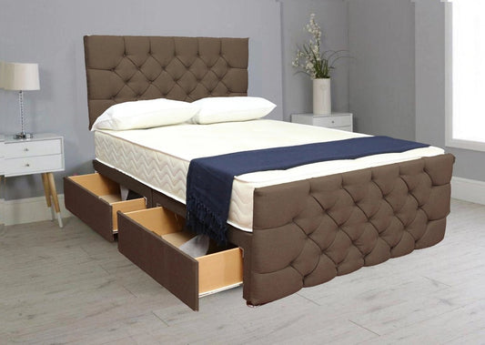 dark grey divan beds - 6