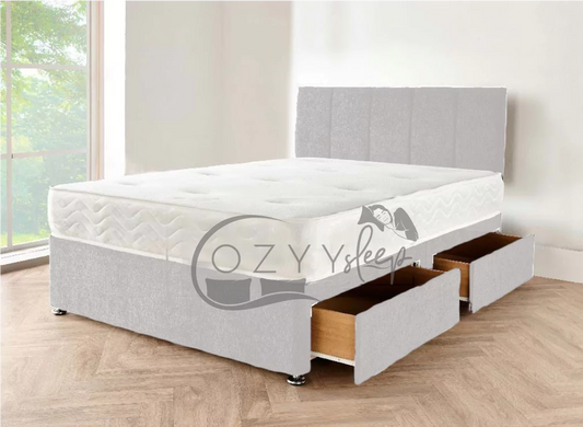 designer crushed velvet black divan bed - 3