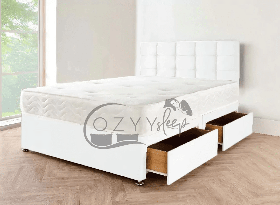 cozysleep dark grey suede divan bed set - 9